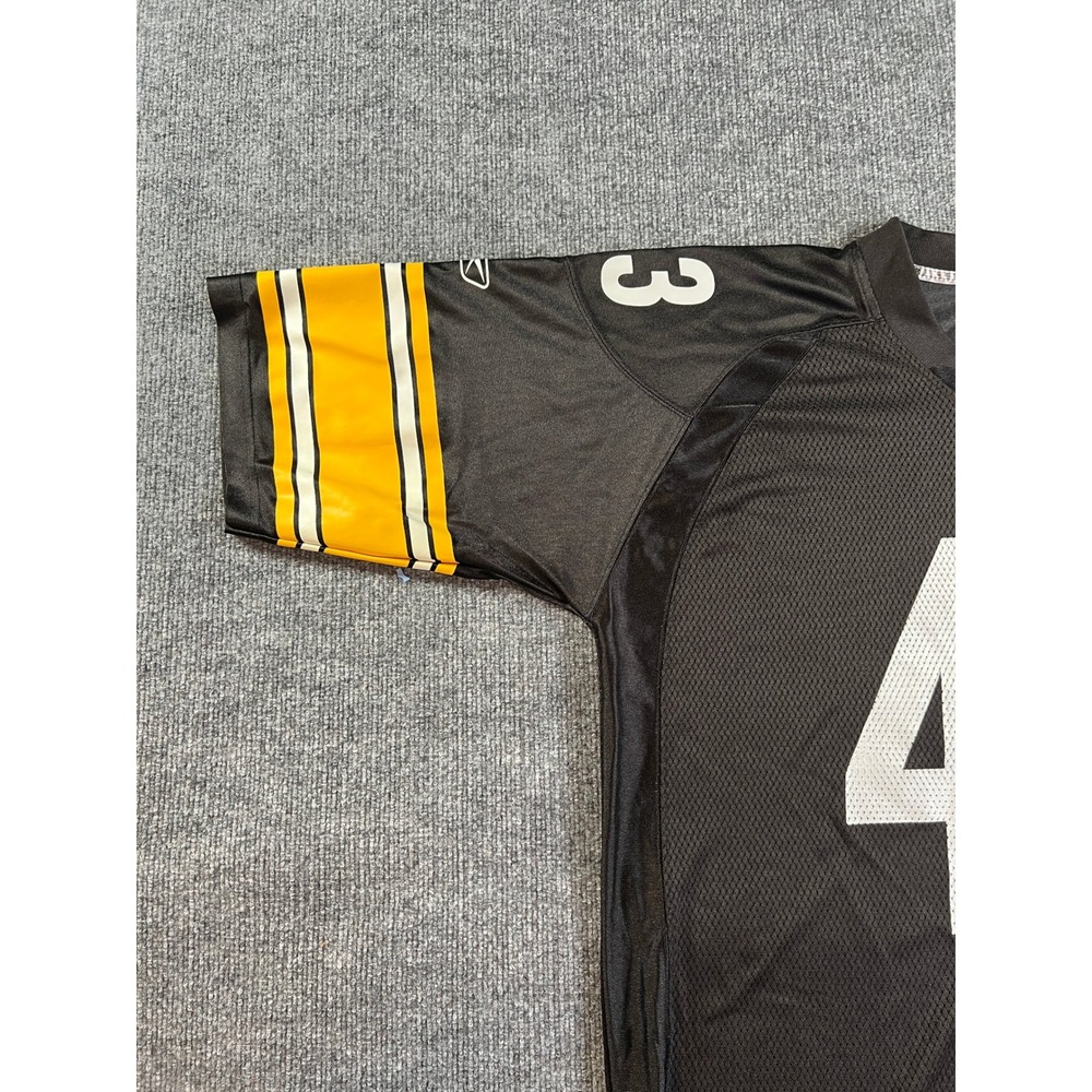 Reebok Pittsburgh Steelers Jersey Mens XL Black Troy Polamalu 43 NFL Equipment - Picture 6 of 11